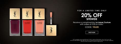 promotion yves saint laurent|ysl free shipping coupons.